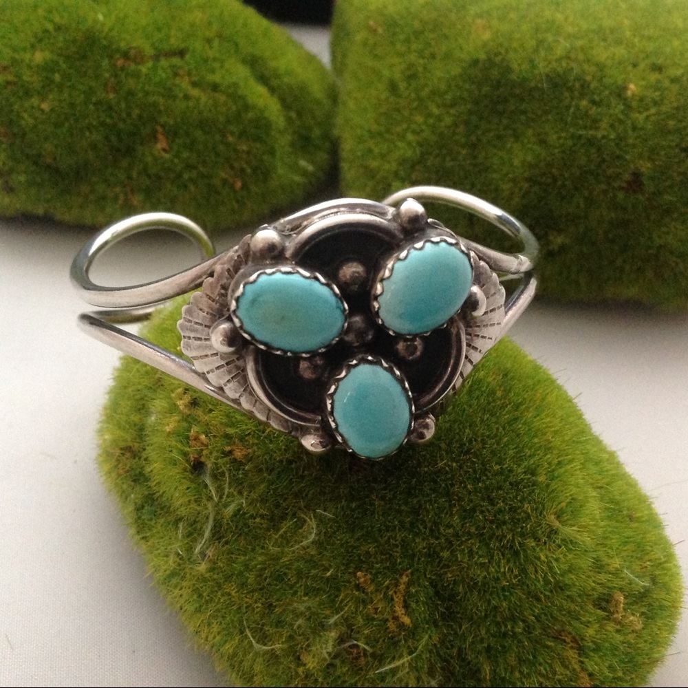 Sterling and turquoise bracelet